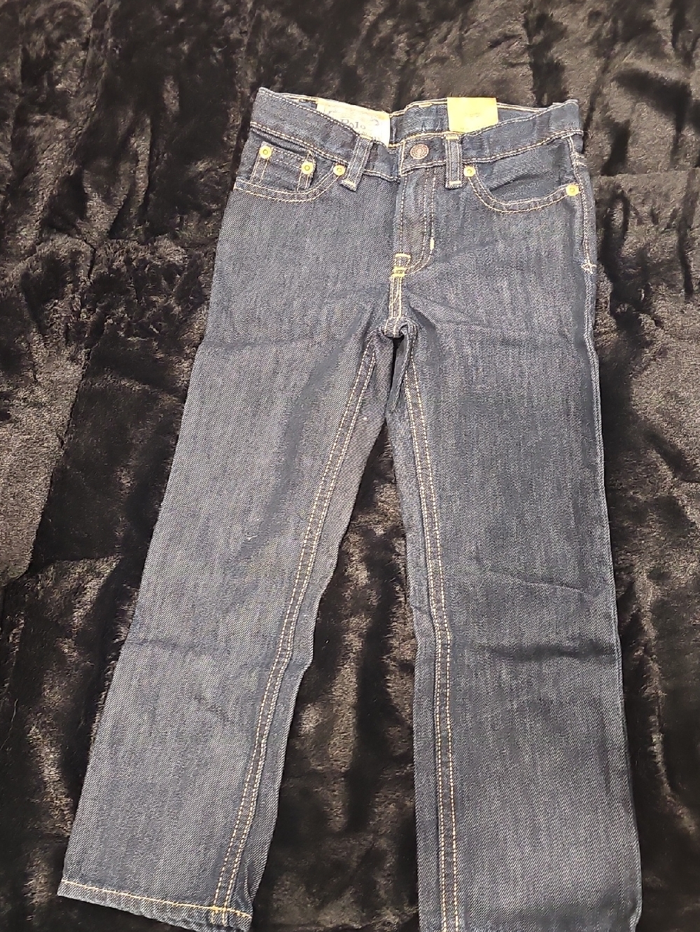 Ralph Lauren Straight-Leg Kids Boys Jeans in Dark Blue Denim